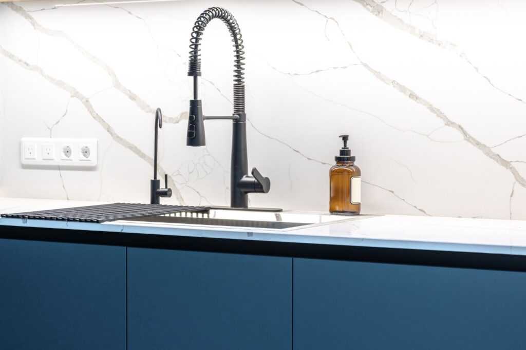 Kitchen plumbing services including sink and faucet installation