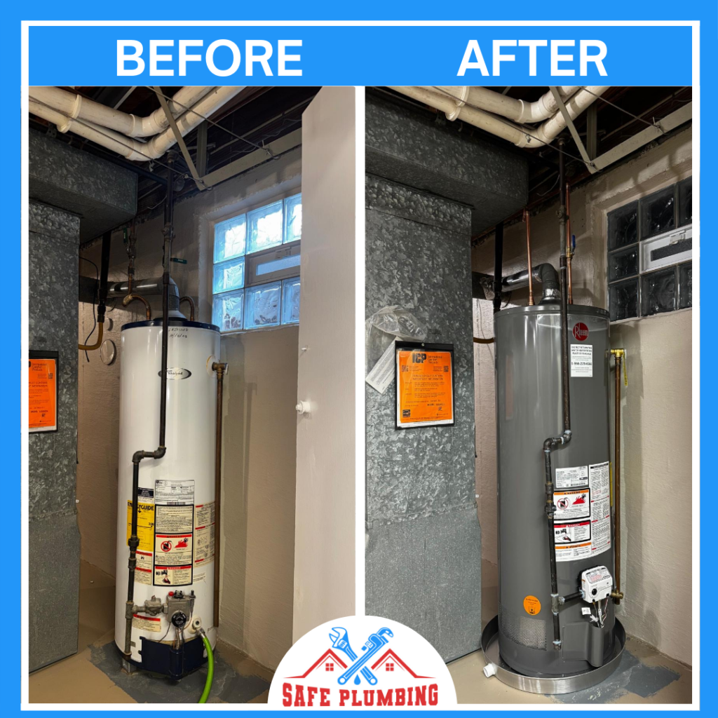 Water heater installation and maintenance service by Safe Plumbing in Cincinnati Ohio