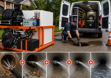 hydro jetting machine used for drain and sewer cleaning in West Chester OH